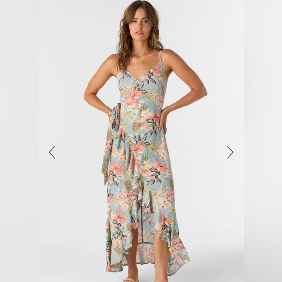 O'Neill Viola Punta Tropical Wrap Maxi Dress - Picture 1 of 5